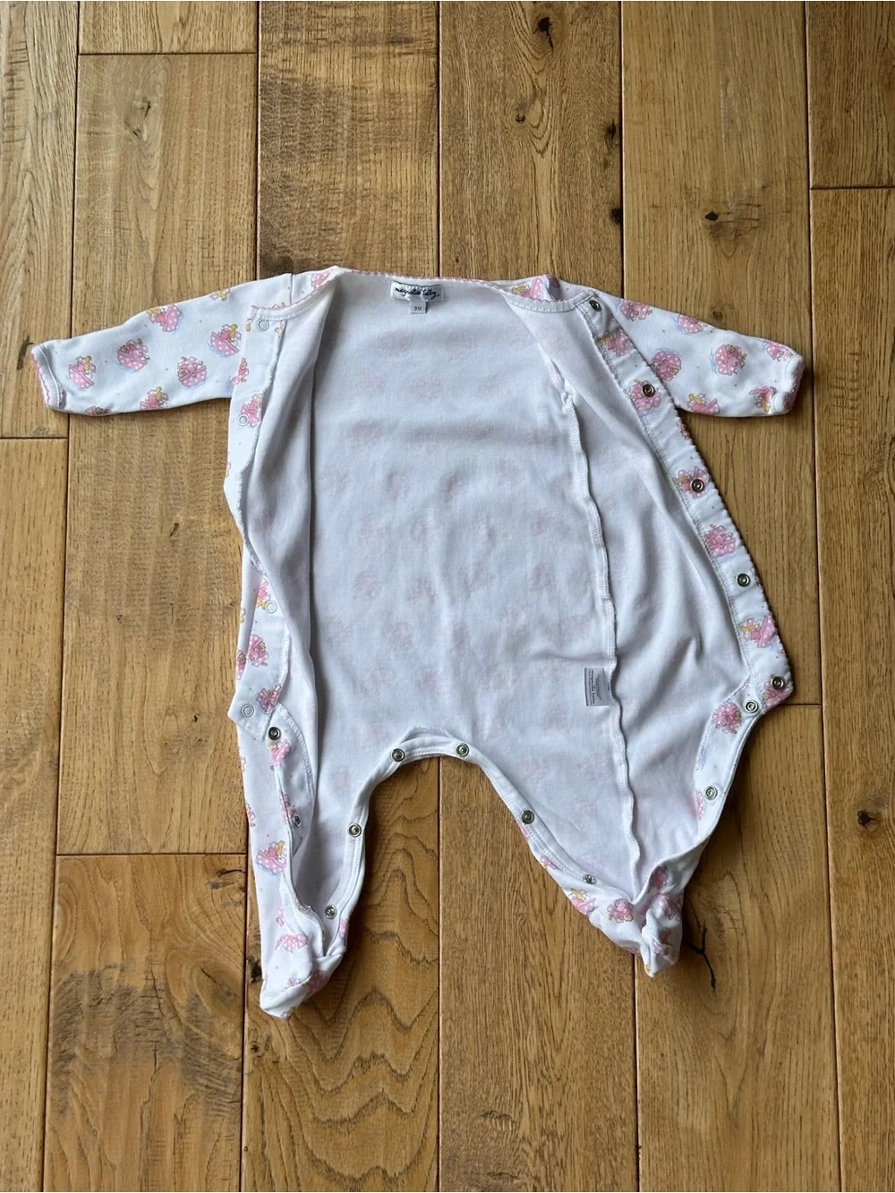 Magnolia Baby Pink Noah’s Ark Printed Footie size 3 Months